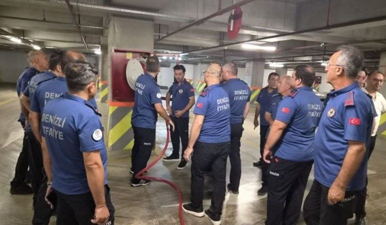 Denizli İtfaiyesi'nden AVM’lerde yangın güvenlik incelemesi