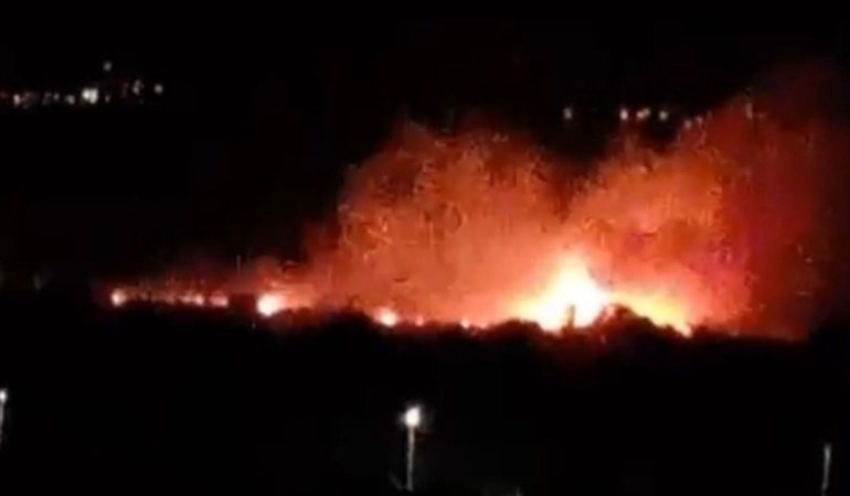 Denizli Sarayköy'de yangın