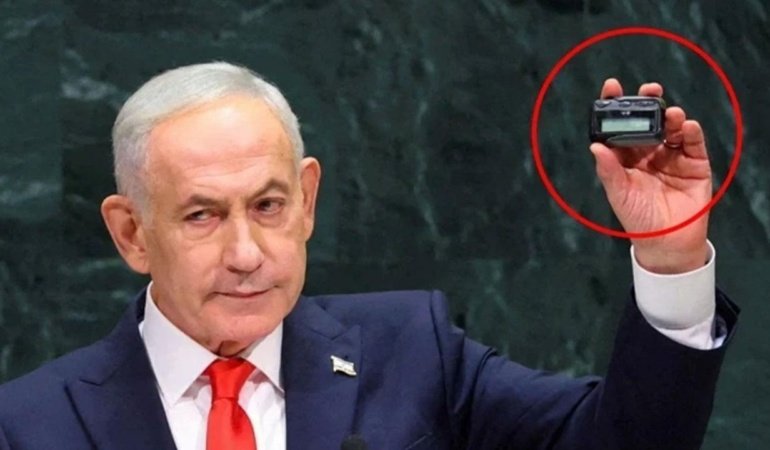 Netanyahu'dan BM kürsüsünde dünyaya tehdit