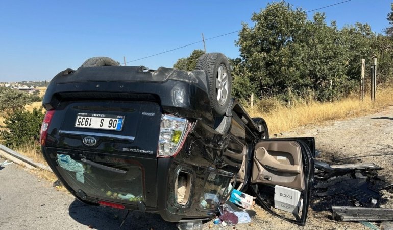 Uşak'ta kaza: Takla atan otomobilin sürücüsü hayatını kaybetti